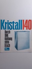 Haushalt-Kühlschrank Kristall 140 (Falt-Prospekt), 1964 (DDR)