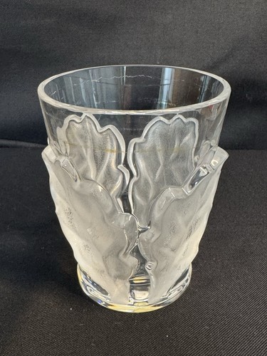 Lalique chene vase - lalique,