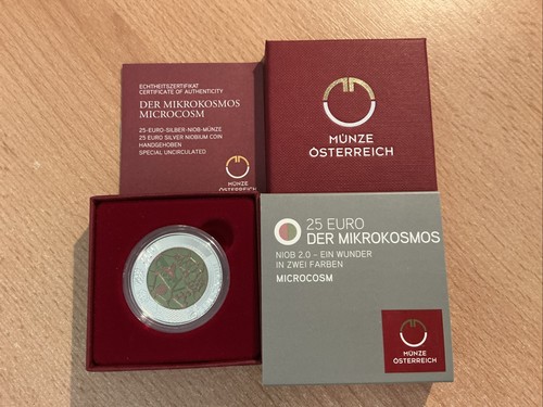 Niob münze mikrokosmos 2017 - niob,
