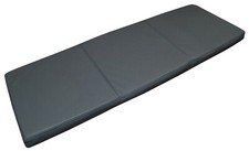 Grau Echt Leder Bank Auflage Sitzkissen Lederkissen Sitzpolster Sitzauflage