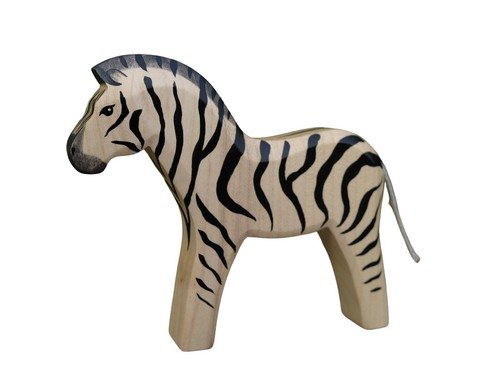 Holzfigur zebra groß holzwald - zebra,