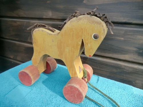 Pferd holz haba - holz, ziehtier