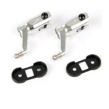 Alu CNC Blatthalter, E-flite Blade 130X Tuning Silber