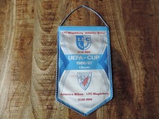 Wimpel 1.FC Magdeburg - Athletico Bilbao  UEFA CUP 1986/1987