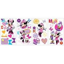 Wandsticker Kinderzimmer Wandtattoo Minnie Mouse Club Mädchen Wandaufkleber NEU
