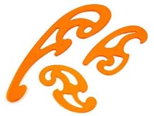 Kurven-Set 3-teilig orange