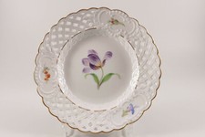 Meissen durchbruchteller blume - meissen,