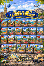Alle Länder Europas Magnet