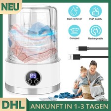 Tragbare Waschmaschine, kompakte Mini-Waschmaschine für Kleidungsstücke kabellos