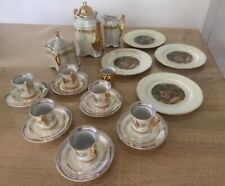 Mokka Service 20-teilig  Graf von Henneberg Porzellan 1777 Nymphe DDR  Perlmutt