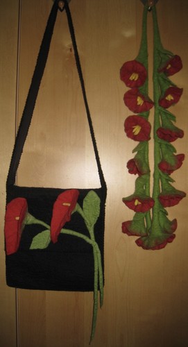 Wunderschöne woll filz - woll, tasche