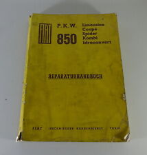 Werkstatthandbuch Fiat 850 Limousine / Coupé / Spider / Kombi Stand 11/1967