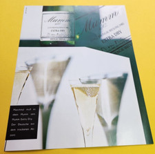 38. Mumm Extra Dry Riesling Sekt Werbeanzeige Werbung Reklame 1987