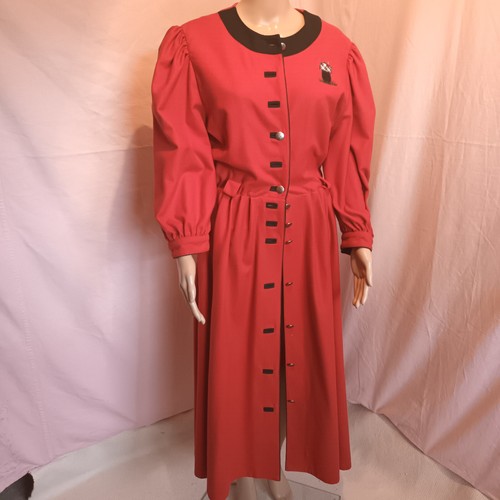 Trachtenkleid rot grün 40 - trachtenkleid,