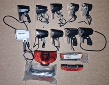 LED Fahrradlampen Vorne Hinten Konvolt 10 Mal Frontlicht, 4 mal Rücklicht Neu