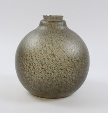 Große Kugelvase Glas Mid