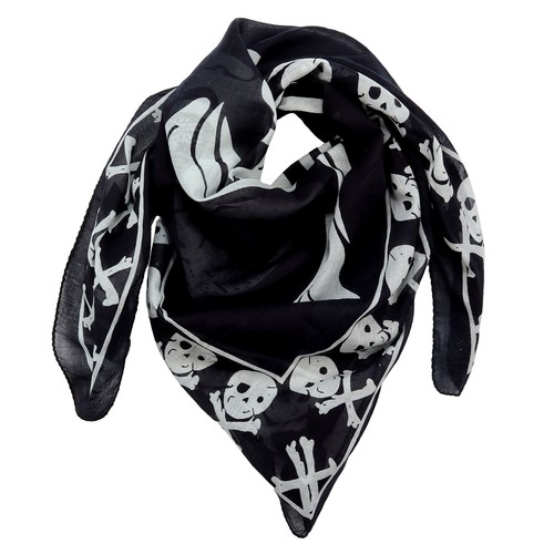 Baumwolltuch totenkopf pirat - baumwolltuch,