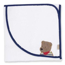 Sterntaler Badetuch Ben Bär 80x80cm weiss 7101506 500 Kapuze Kinder Handtuch