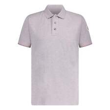 Moncler Logo Polo T-Shirt Grey