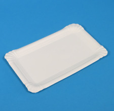 1000 Pappteller Imbissteller Papier 16x23cm weiß Bio Frischfaser kompostierbar
