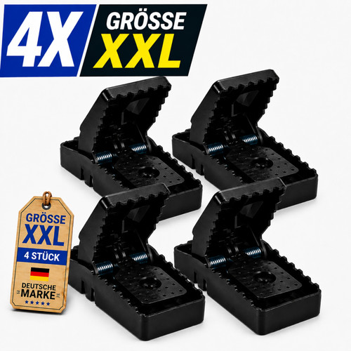 Xxl rattenfalle groß 4er - rattenfalle, set