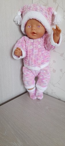 Handgestrickte puppenkleidung - handgestrickte,