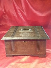 Antik jugendstil holztruhe - jugendstil,