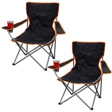 2 x Schwarz Leichter Camping