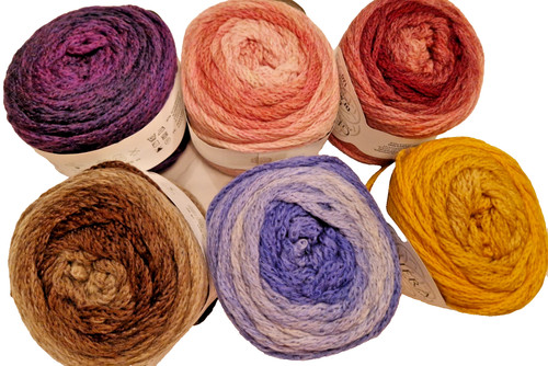Farbverlaufswolle 50g cuor - farbverlaufswolle,