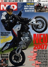 Zeitschrift MO Motorrad #11 von 2006 Aprilia Pegaso BMW F 650 GS Suzuki DL