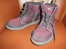 Dr. Martens Unisex-Kinder Malky Y Oxblood/Black Knit Stiefel Gr. 37