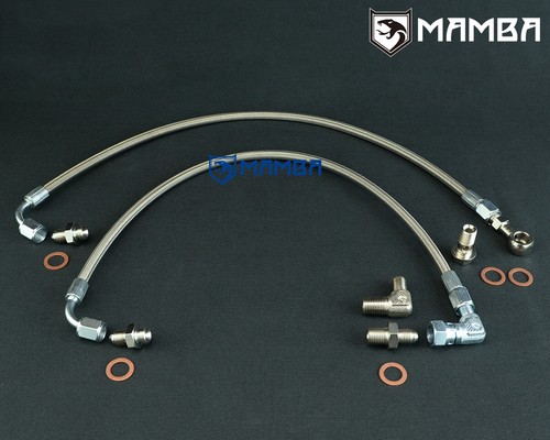 Turbo oil feed line for - turbo,