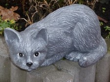 Steinfigur Gartenfigur Katze