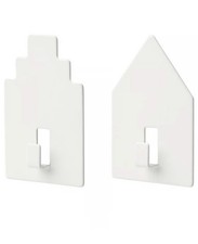IKEA TIPPVAGN 2 Haken selbstklebend Klebehaken Wandhaken Haus Garderobe NEU OVP