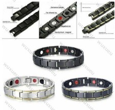 Magnet Armband Edelstahl Therapie Energie Magnetarmband Armschmuck Gesundheit