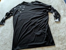 Modisches Sweatkleid schwarz mit Sternen L.B.C. Gr. M NEU