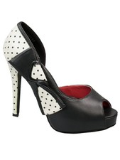 TUK Damen Peep Toe Pump