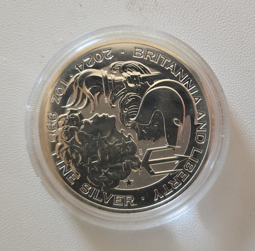 Silbermünze britannia und - silbermünze,