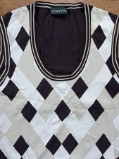 Golfino Pullunder Karo Gr. 38 Viskose 