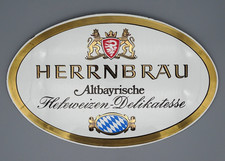Altes emailschild herrnbräu - -,