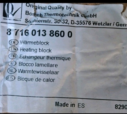 Buderus junkers wärmeblock - buderus,