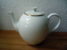 große Schönwald Teekanne mit Goldrand - Kaffeekanne - Kaffee / Tee Kanne