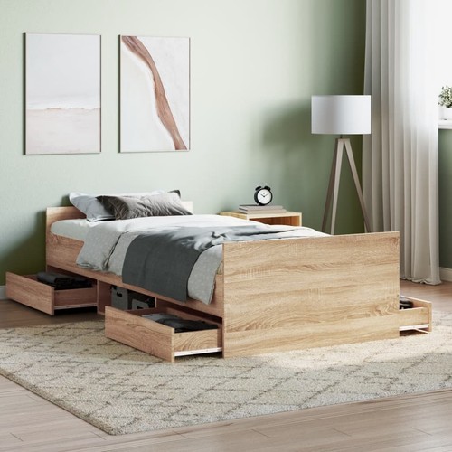 Bettgestell mit schubladen - bettgestell, 4