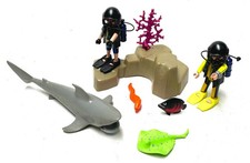 Playmobil * Unterwasser-Welt * 2 Taucher / Mann * mit Hai Rochen Landschaft etc