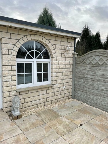 Rundbogenfenster tlg - 3‑tlg., •