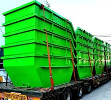 Absetzcontainer Absetzmulde Bauschuttcontainer 10 m³ offen asymmetrisch