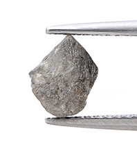 Uncut Diamant 1.37tcw Grau Schwarz Mix Farbe Natur Irregular Form für Juwelen