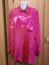 Bluse, Longbluse, elegant, mit Satin, funkelnde knöpfe, hochwertig, Neu!