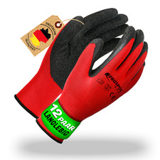 ⭐12 bis 240 Paar Robuste Arbeitshandschuhe Herren Garten Montagehandschuhe Latex