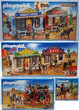 Playmobil * Western Auswahl: Sheriff Pferde City Bank Indianer Postkutsche